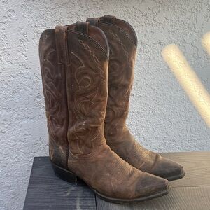 Dan Post Men's Brown Leather Western Cowboy Boots Size 11